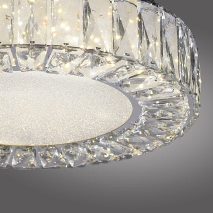 JUST LIGHT. 15221-17 - LED потолочный светильник KULUNKA LED/32W/230V Ø 37 см глянцевый хром