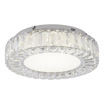 JUST LIGHT. 15221-17 - LED стельний світильник KULUNKA LED/32W/230V, діаметр 37 см, глянцевий хром