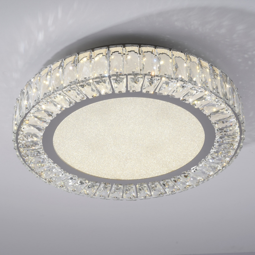 JUST LIGHT. 15222-17 - LED потолочный светильник KULUNKA LED/46W/230V диам. 50 см блестящий хром
