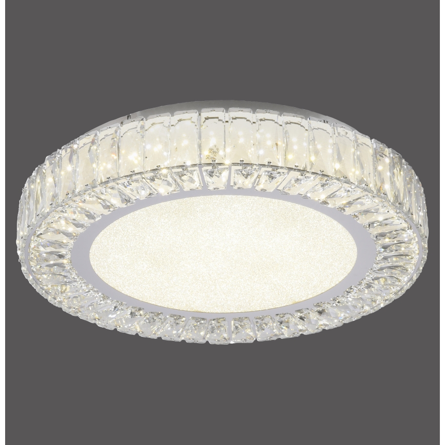 JUST LIGHT. 15222-17 - LED потолочный светильник KULUNKA LED/46W/230V диам. 50 см блестящий хром