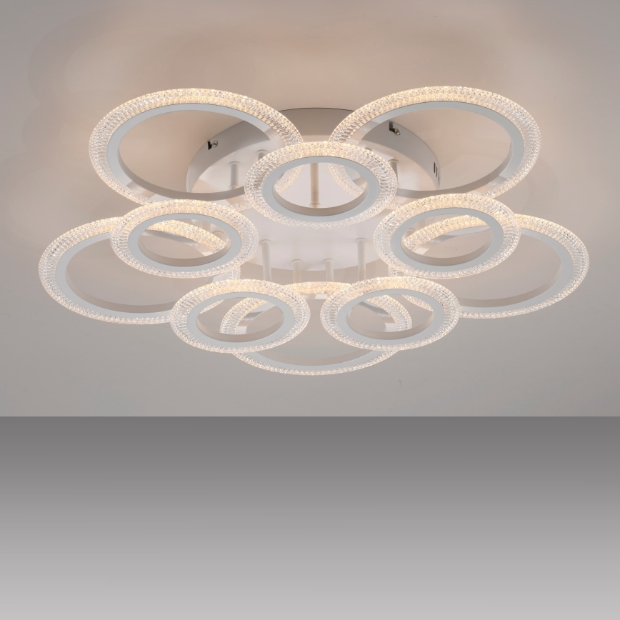 JUST LIGHT. 15268-16 - LED стельовий світильник CRYSTALLO LED/48,5W/230V діаметр 68,6 cm білий