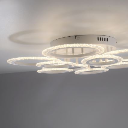 JUST LIGHT. 15268-16 - LED стельовий світильник CRYSTALLO LED/48,5W/230V діаметр 68,6 cm білий