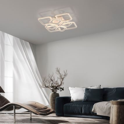 JUST LIGHT. 15269-16 - LED потолочный светильник CRYSTALLO LED/43,5W/230V 49x49 cm белый