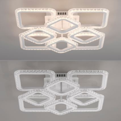 JUST LIGHT. 15269-16 - LED потолочный светильник CRYSTALLO LED/43,5W/230V 49x49 cm белый