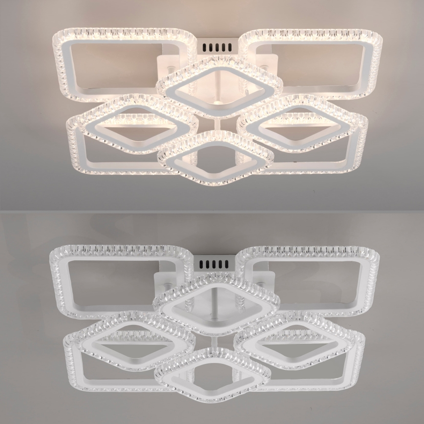 JUST LIGHT. 15269-16 - LED потолочный светильник CRYSTALLO LED/43,5W/230V 49x49 cm белый
