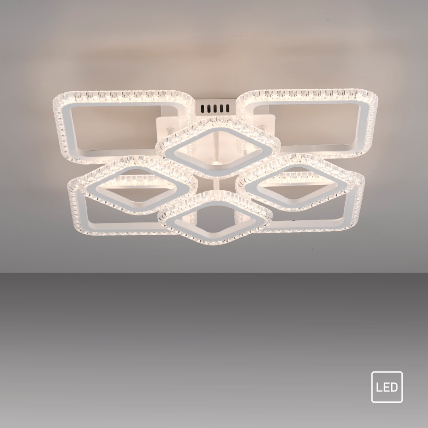 JUST LIGHT. 15269-16 - LED потолочный светильник CRYSTALLO LED/43,5W/230V 49x49 cm белый