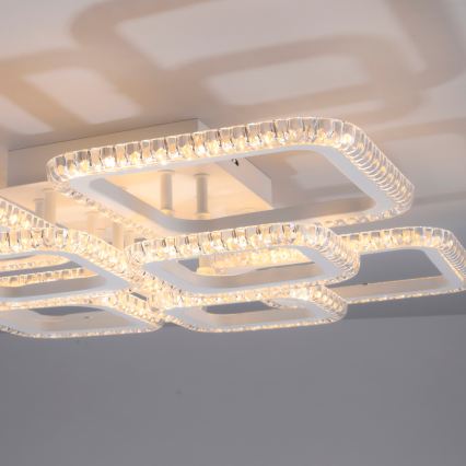 JUST LIGHT. 15269-16 - LED потолочный светильник CRYSTALLO LED/43,5W/230V 49x49 cm белый