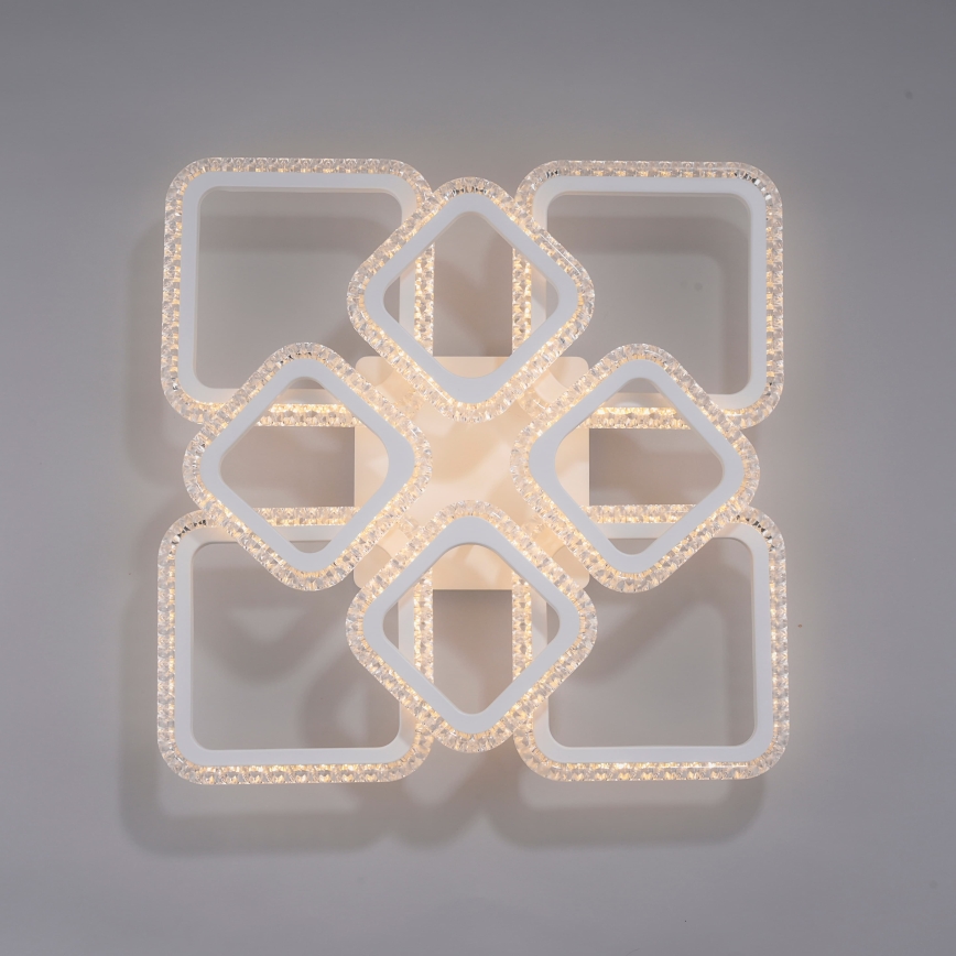 JUST LIGHT. 15269-16 - LED потолочный светильник CRYSTALLO LED/43,5W/230V 49x49 cm белый