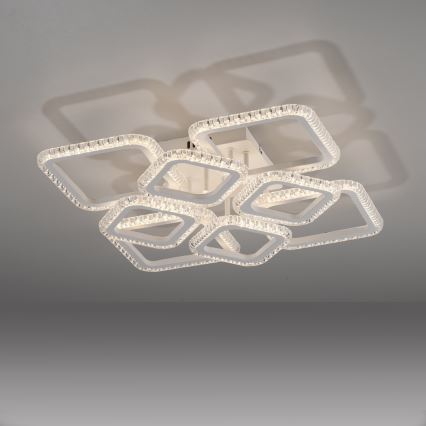 JUST LIGHT. 15269-16 - LED стельовий світильник CRYSTALLO LED/43,5W/230V 49x49 cm білий