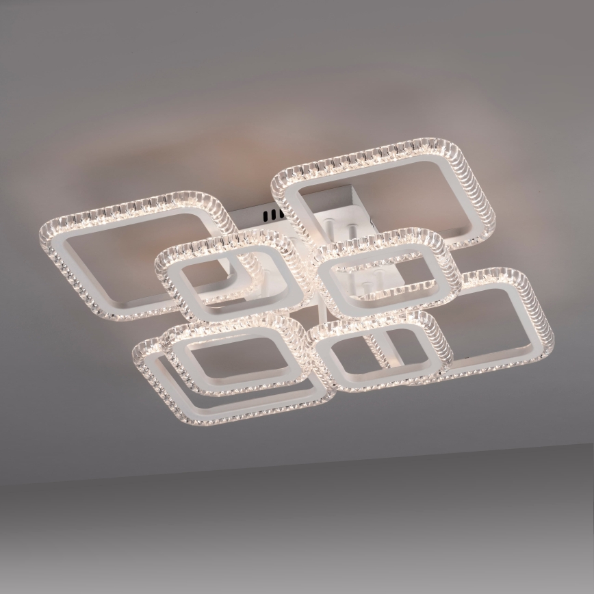 JUST LIGHT. 15269-16 - LED стельовий світильник CRYSTALLO LED/43,5W/230V 49x49 cm білий