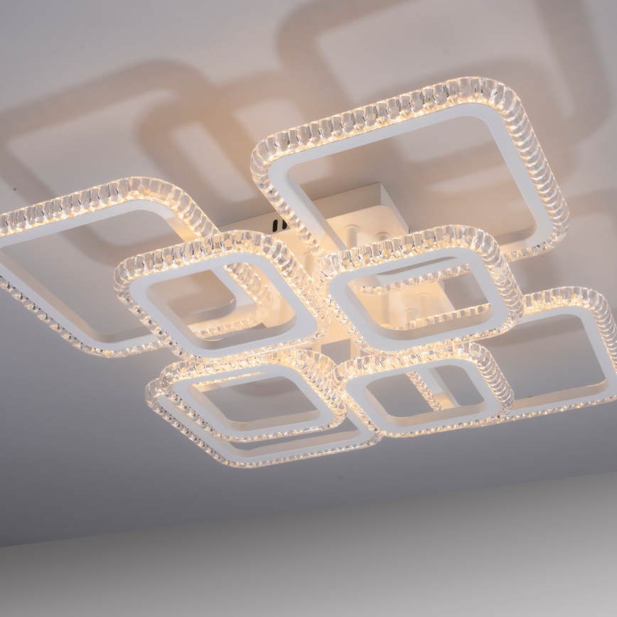 JUST LIGHT. 15269-16 - LED стельовий світильник CRYSTALLO LED/43,5W/230V 49x49 cm білий