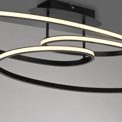JUST LIGHT. 15321-18 - Стельовий LED світильник LUMACA LED/33W/230V чорний