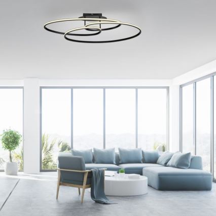 JUST LIGHT. 15321-18 - Светодиодный потолочный светильник LUMACA LED/33W/230V черный