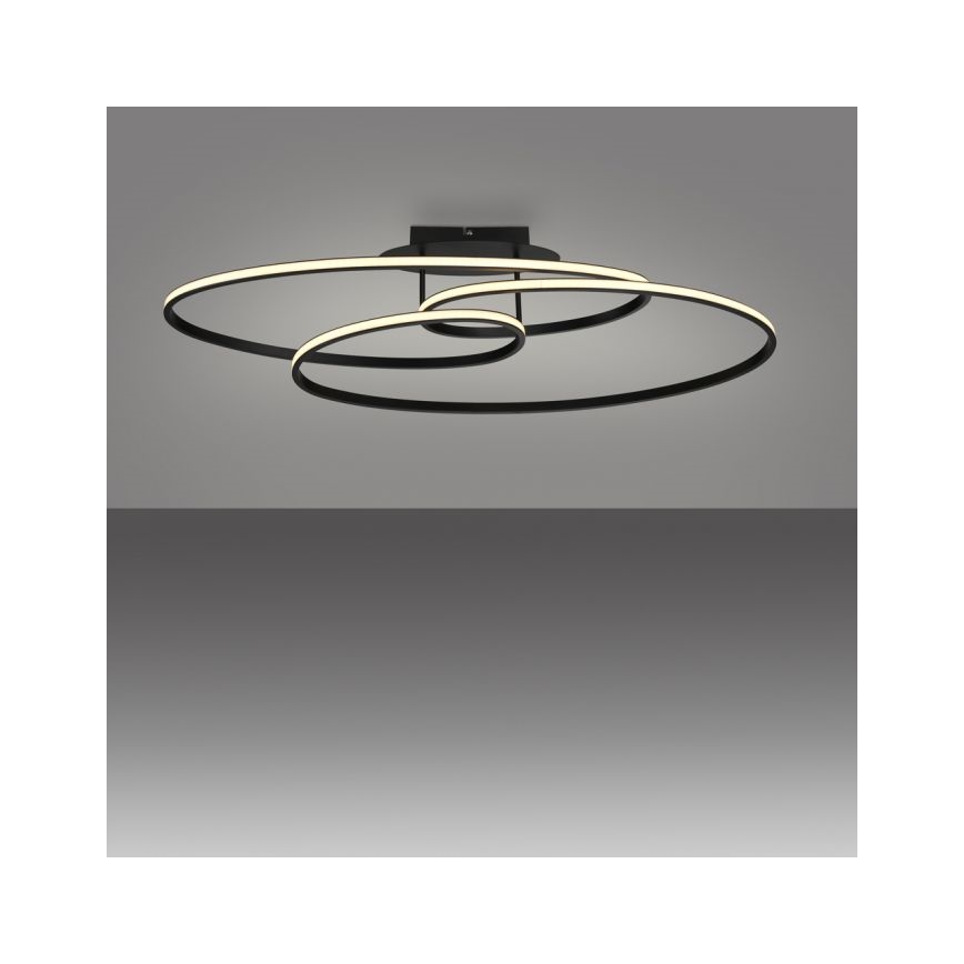 JUST LIGHT. 15321-18 - Светодиодный потолочный светильник LUMACA LED/33W/230V черный