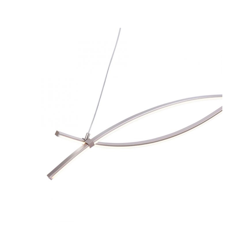 JUST LIGHT. 15382-55 - Светодиодная подвесная люстра MAJA 2xLED/8,4W/230V матовый хром