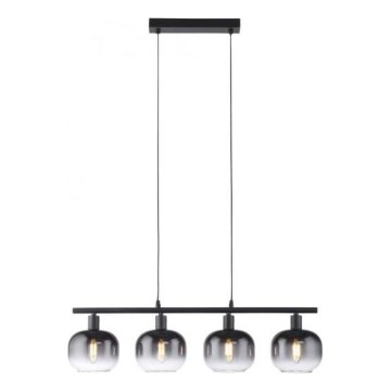JUST LIGHT. 15421-18 - Підвісна люстра ZEA 4xE14/25W/230V чорний