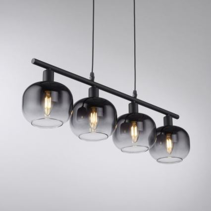 JUST LIGHT. 15421-18 - Подвесная люстра ZEA 4xE14/25W/230V черный