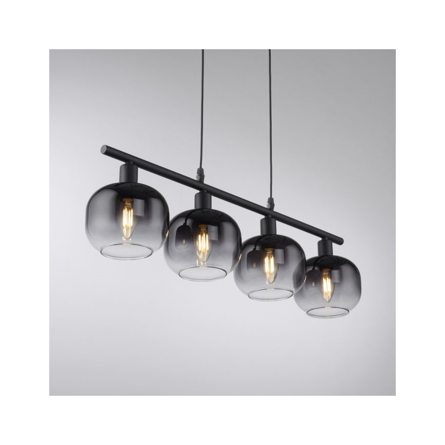 JUST LIGHT. 15421-18 - Подвесная люстра ZEA 4xE14/25W/230V черный