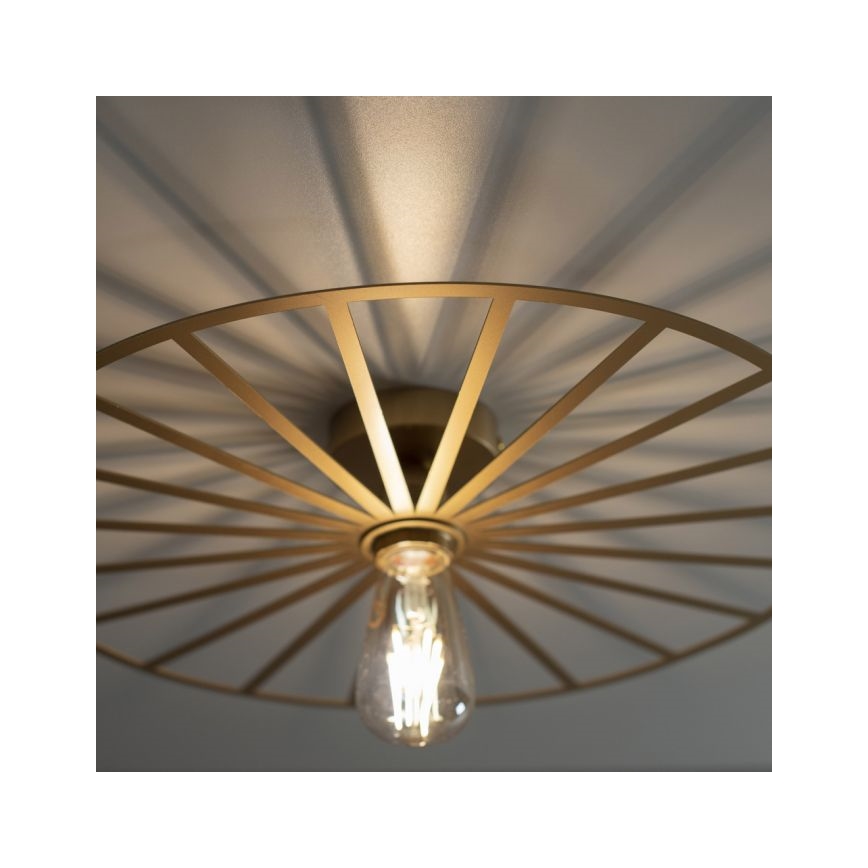JUST LIGHT. 15636-60 - Потолочный светильник SPIKE 1xE27/40W/230V диаметр 50 см латунь