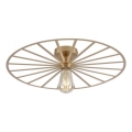 JUST LIGHT. 15636-60 - Стельовий світильник SPIKE 1xE27/40W/230V діаметр 50 см латунь
