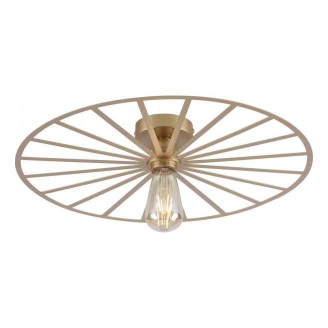 JUST LIGHT. 15636-60 - Стельовий світильник SPIKE 1xE27/40W/230V діаметр 50 см латунь
