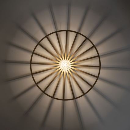JUST LIGHT. 15636-60 - Стельовий світильник SPIKE 1xE27/40W/230V діаметр 50 см латунь