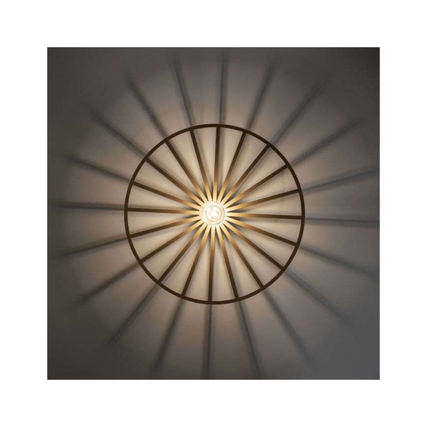 JUST LIGHT. 15636-60 - Стельовий світильник SPIKE 1xE27/40W/230V діаметр 50 см латунь