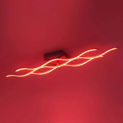 JUST LIGHT. 16266-55 - Светодиодный потолочный RGB-светильник с регулированием яркости LOLA WAVE LED/30W/230V 2700-5000K + дистанционное управление