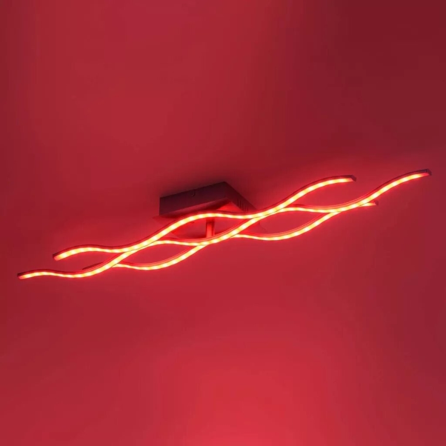JUST LIGHT. 16266-55 - Светодиодный потолочный RGB-светильник с регулированием яркости LOLA WAVE LED/30W/230V 2700-5000K + дистанционное управление