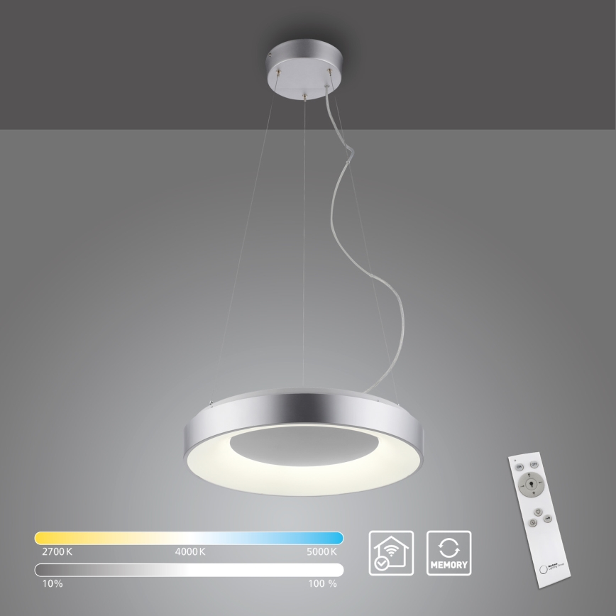 JUST LIGHT. 17075-21 - Світлодіодна підвісна люстра з регулюванням яскравості KETO ANIKA LED/26,5W/230V 2700-5000K + пульт дистанційного керування