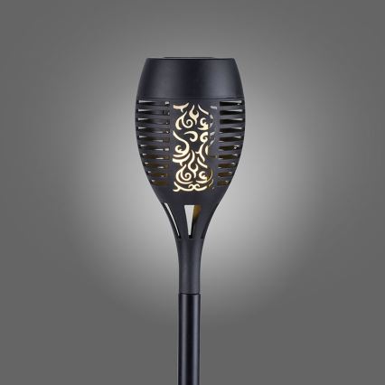 JUST LIGHT. 19106-18-3 - НАБОР 3x Светодиодный светильник на солнечной батарее FACKEL LED/0,24W/3,7V IP44 черный