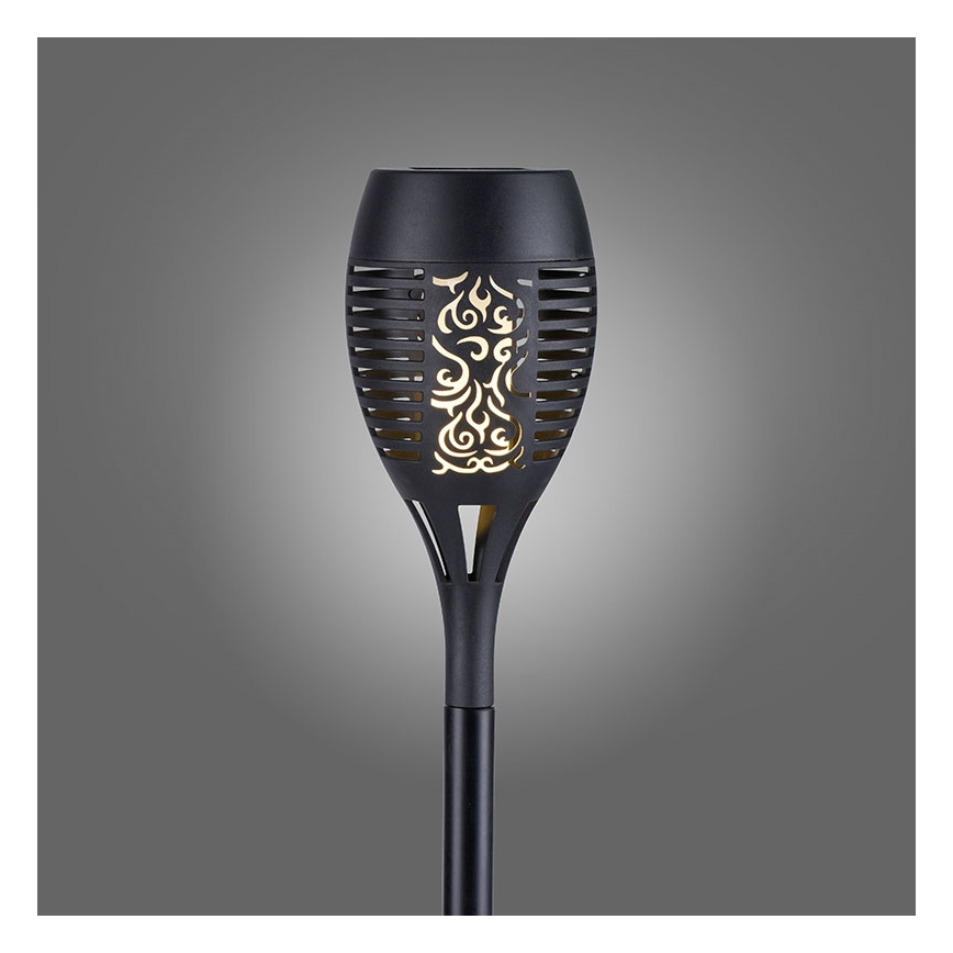 JUST LIGHT. 19106-18-3 - НАБОР 3x Светодиодный светильник на солнечной батарее FACKEL LED/0,24W/3,7V IP44 черный