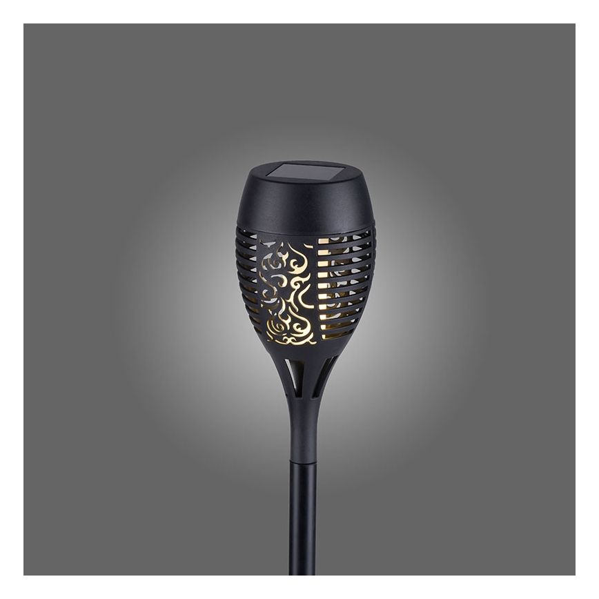 JUST LIGHT. 19106-18-3 - НАБОР 3x Светодиодный светильник на солнечной батарее FACKEL LED/0,24W/3,7V IP44 черный