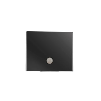 JUST LIGHT. 19471-18 - Уличный светодиодный настенный светильник с датчиком AMIN 2xLED/1,25W/3,7V 4400mAh IP44 черный