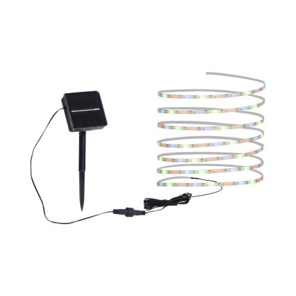 JUST LIGHT. 19971-18 - RGB LED-стрічка на сонячній батареї TEANIA LED/3,7 В 5 м 1200 mAh IP44 чорна