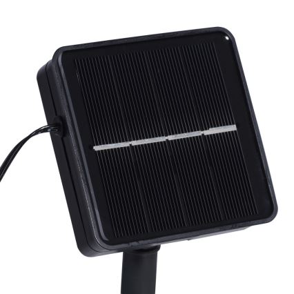JUST LIGHT. 19971-18 - RGB LED-стрічка на сонячній батареї TEANIA LED/3,7 В 5 м 1200 mAh IP44 чорна