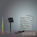 JUST LIGHT. 19971-18 - RGB LED солнечная лента TEANIA, 3,7 В, 5 м, 1200 мА·ч, IP44, черная