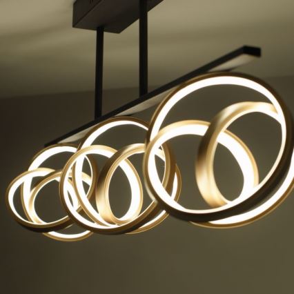 JUST LIGHT. 6245-18 - Светодиодная припотолочная люстра с регулированием яркости LOOP 3xLED/11W/230V 2700-5000K + дистанционное управление