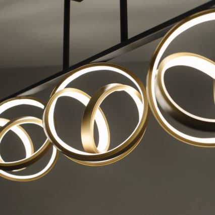 JUST LIGHT. 6245-18 - Светодиодная припотолочная люстра с регулированием яркости LOOP 3xLED/11W/230V 2700-5000K + дистанционное управление