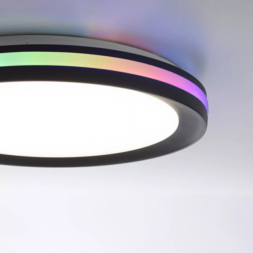 JUST LIGHT. 7509018 - Стельовий RGBW-світильник з регулюванням яскравості GANGES LED/24W/230V 2700-5000K + пульт дистанційного керування