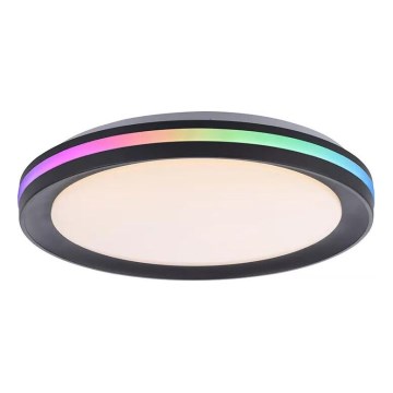 JUST LIGHT. 7509018 - Светодиодный потолочный RGBW-светильник с регулированием яркости GANGES LED/24W/230V 2700-5000K + дистанционное управление