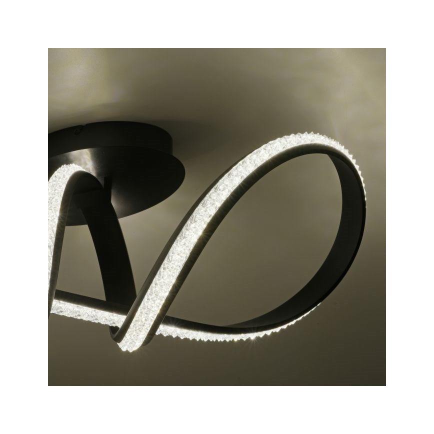 JUST LIGHT. 8475-18 - Пристельова LED люстра з регулюванням яскравості BRILLA LED/29W/230V чорний