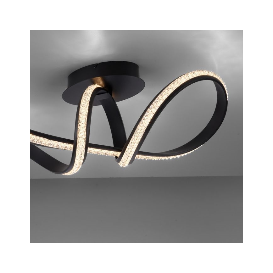 JUST LIGHT. 8475-18 - Светодиодная припотолочная люстра с регулированием яркости BRILLA LED/29W/230V черный