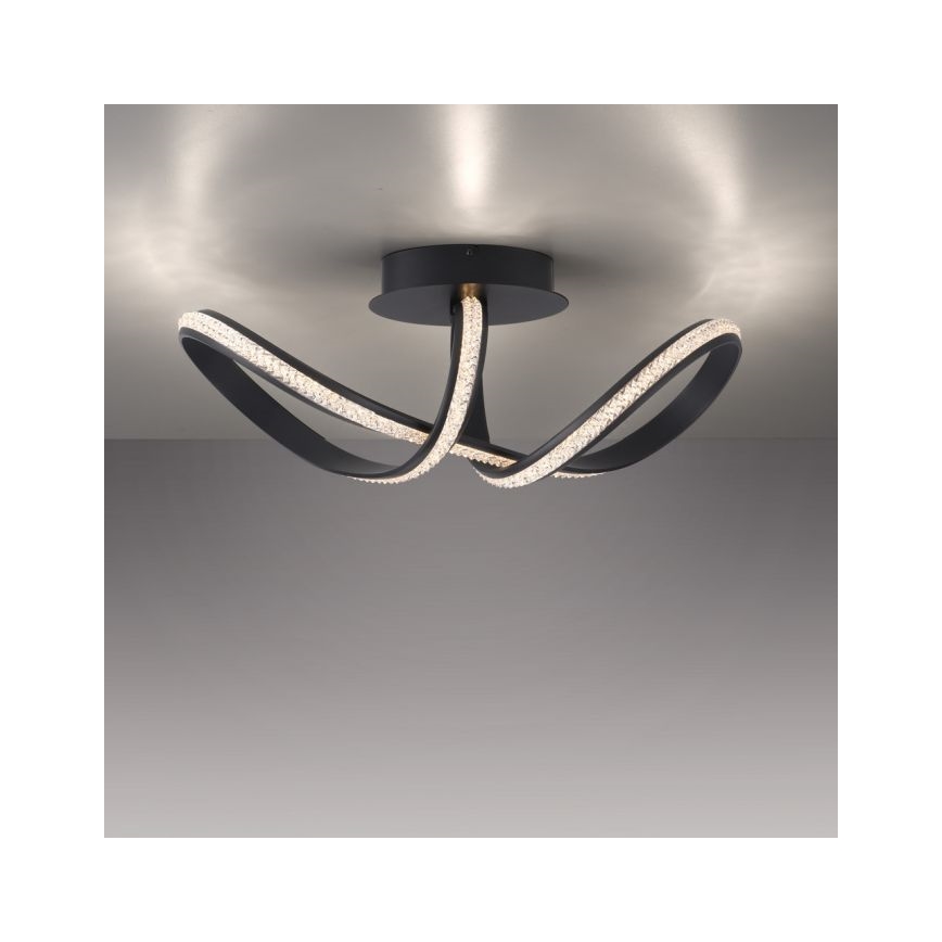 JUST LIGHT. 8475-18 - Светодиодная припотолочная люстра с регулированием яркости BRILLA LED/29W/230V черный