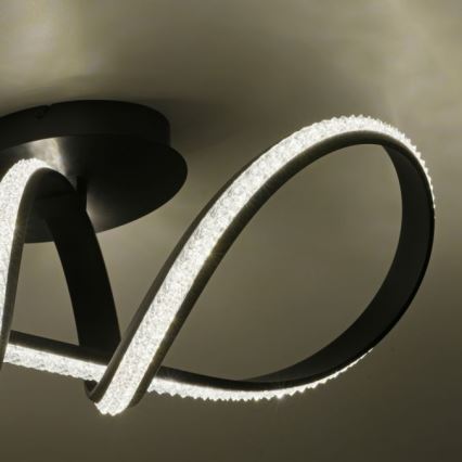 JUST LIGHT. 8475-18 - Светодиодная припотолочная люстра с регулированием яркости BRILLA LED/29W/230V черный
