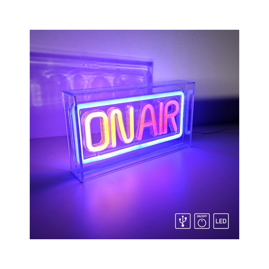 JUST LIGHT. 85013-70 - Светодиодное неоновое настенное украшение NEON LED/4W/5V On Air
