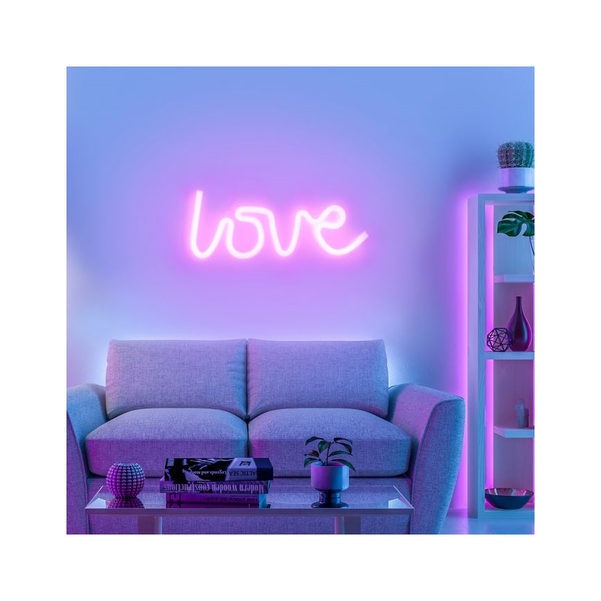 JUST LIGHT. 85021-87 - LED Неонове оздоблення стін NEON LED/6,5W/5V Love