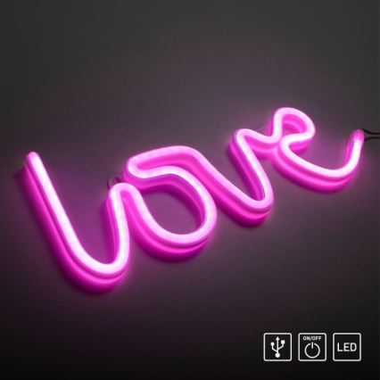 JUST LIGHT. 85021-87 - LED Неонове оздоблення стін NEON LED/6,5W/5V Love