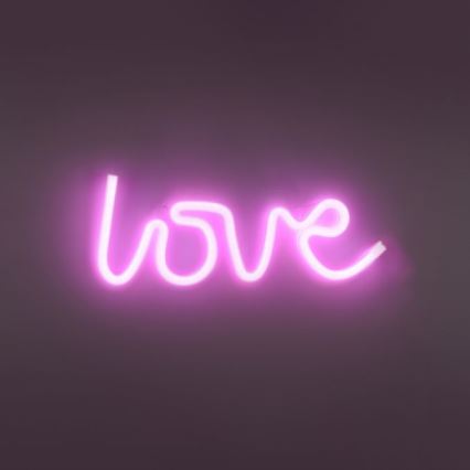 JUST LIGHT. 85021-87 - Светодиодное неоновое настенное украшение NEON LED/6,5W/5V Love