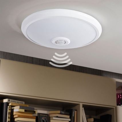 Світлодіодний стельовий світильник з датчиком LED/14W/230V 4000K